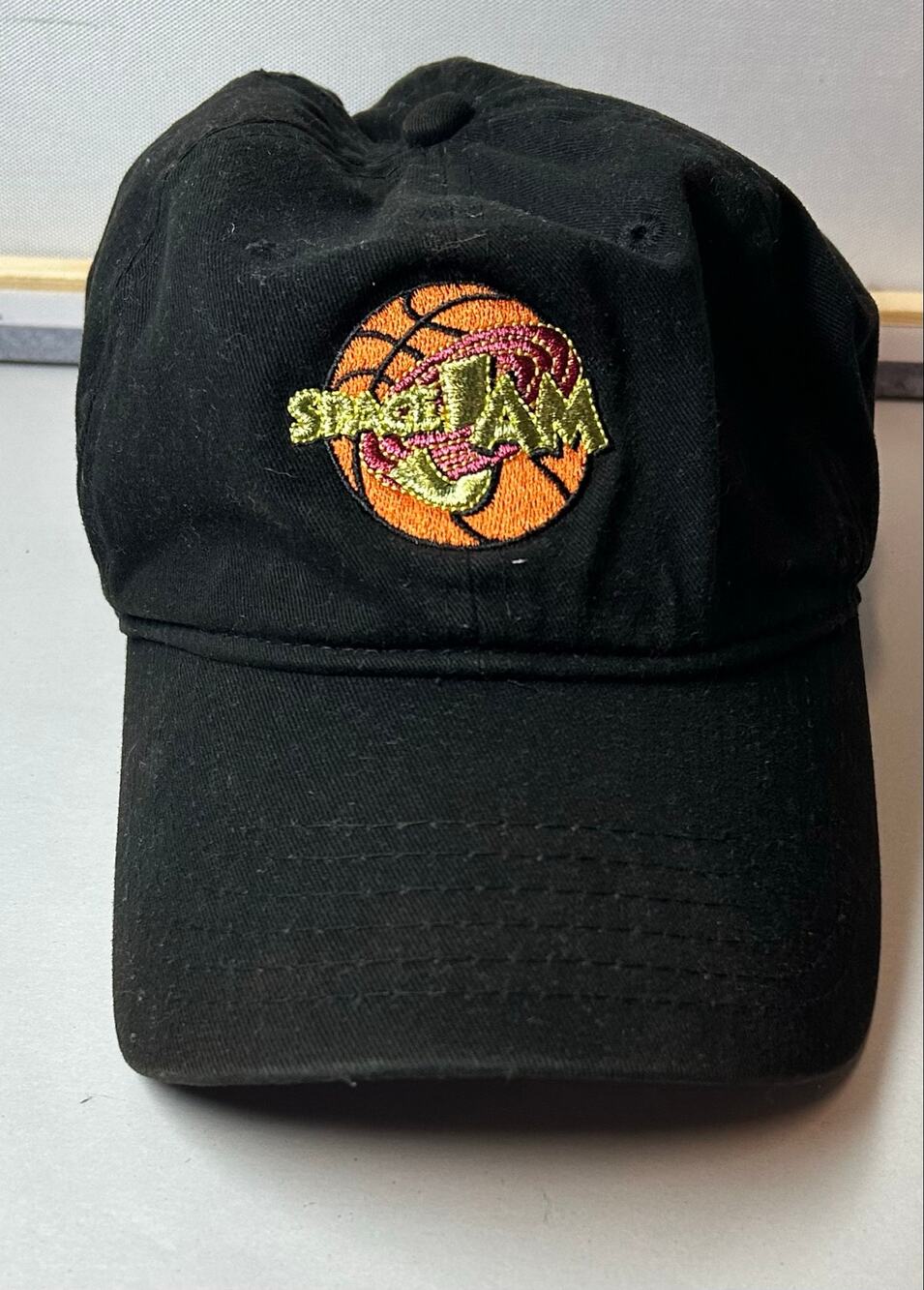 Space Jam Looney Tunes Black Dad Hat Adjustable Strapback Warner Bros Movie Cap